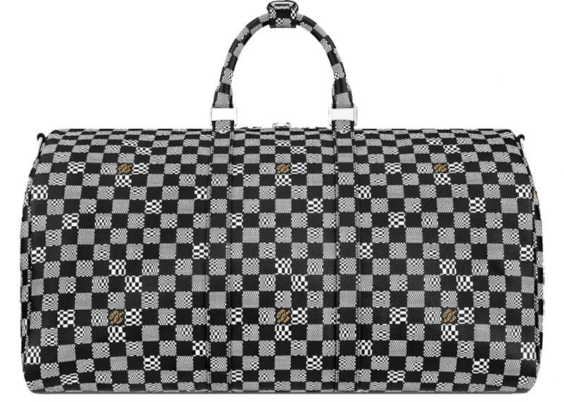 Louis Vuitton Louis Vuitton Keepall Bandouliere 50 Black/White outlook