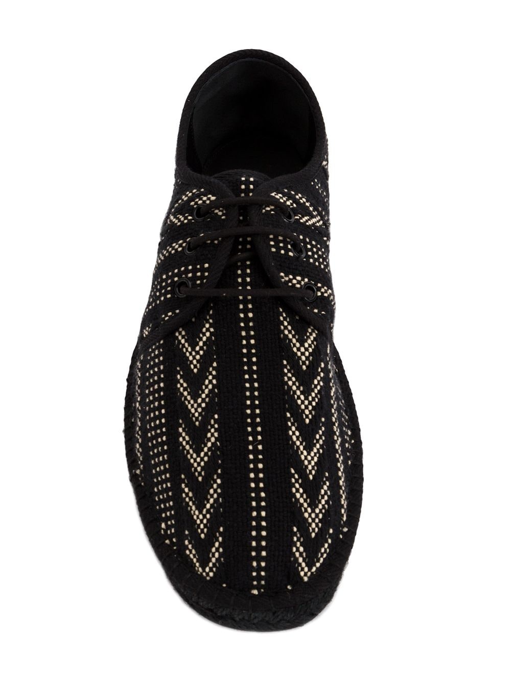 embroidered lace-up espadrilles - 4