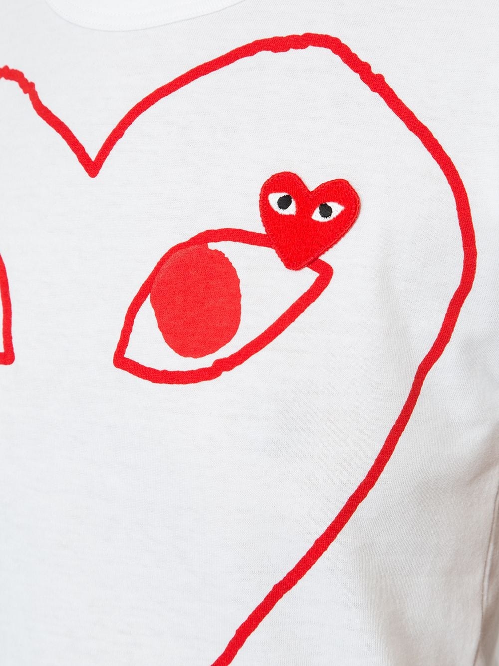 heart print T-shirt - 5