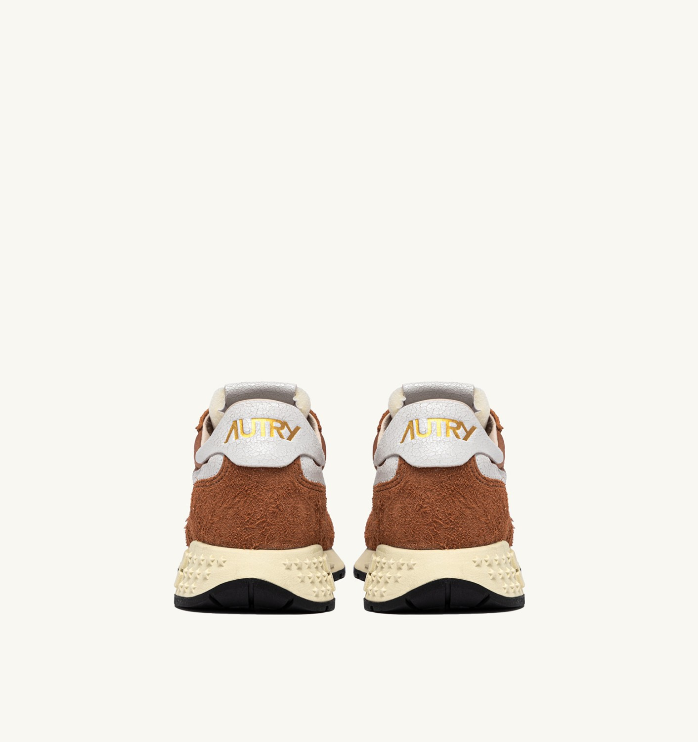 REELWIND LOW SNEAKERS IN NYLON AND SUEDE COLOR BROWN SUGAR AND WHITE - 3