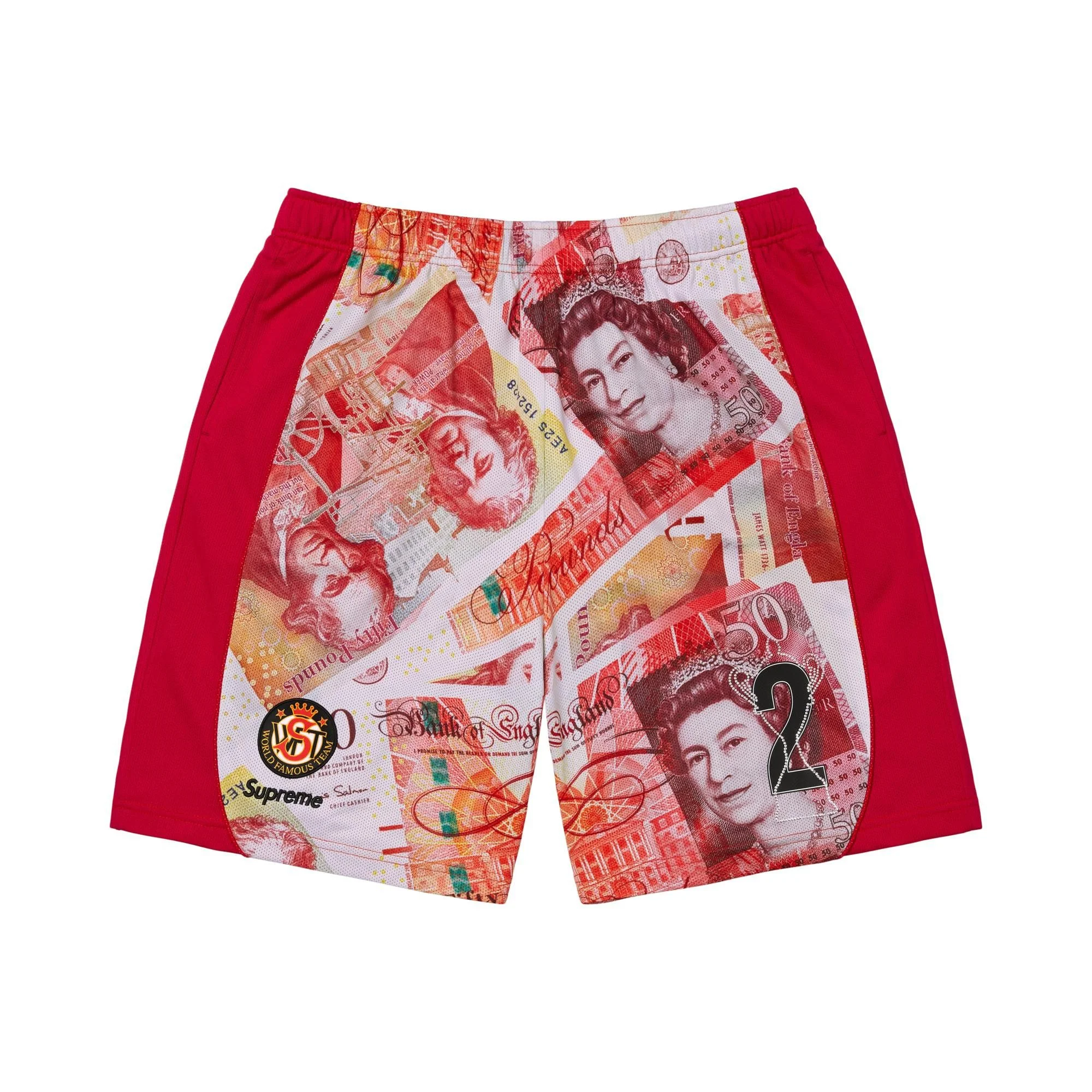 Supreme Pounds Soccer Short 'Red' - 1