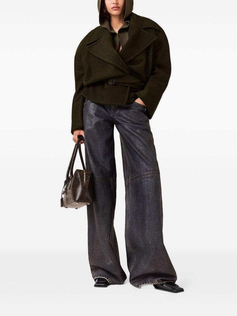 Stella McCartney cropped belted jacket outlook