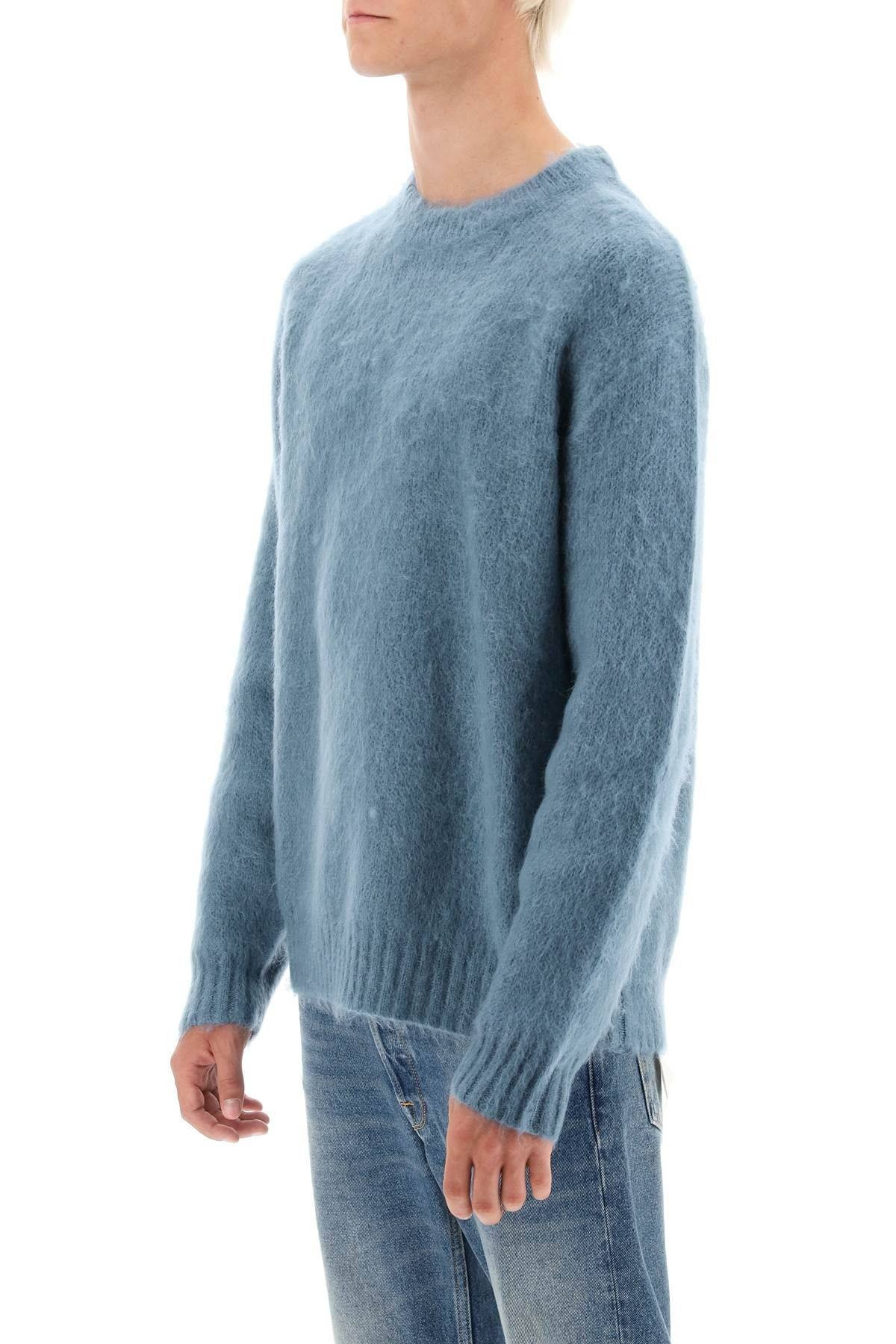 'DEVIS' BRUSHED MOHAIR AND WOOL SWEATER - 5