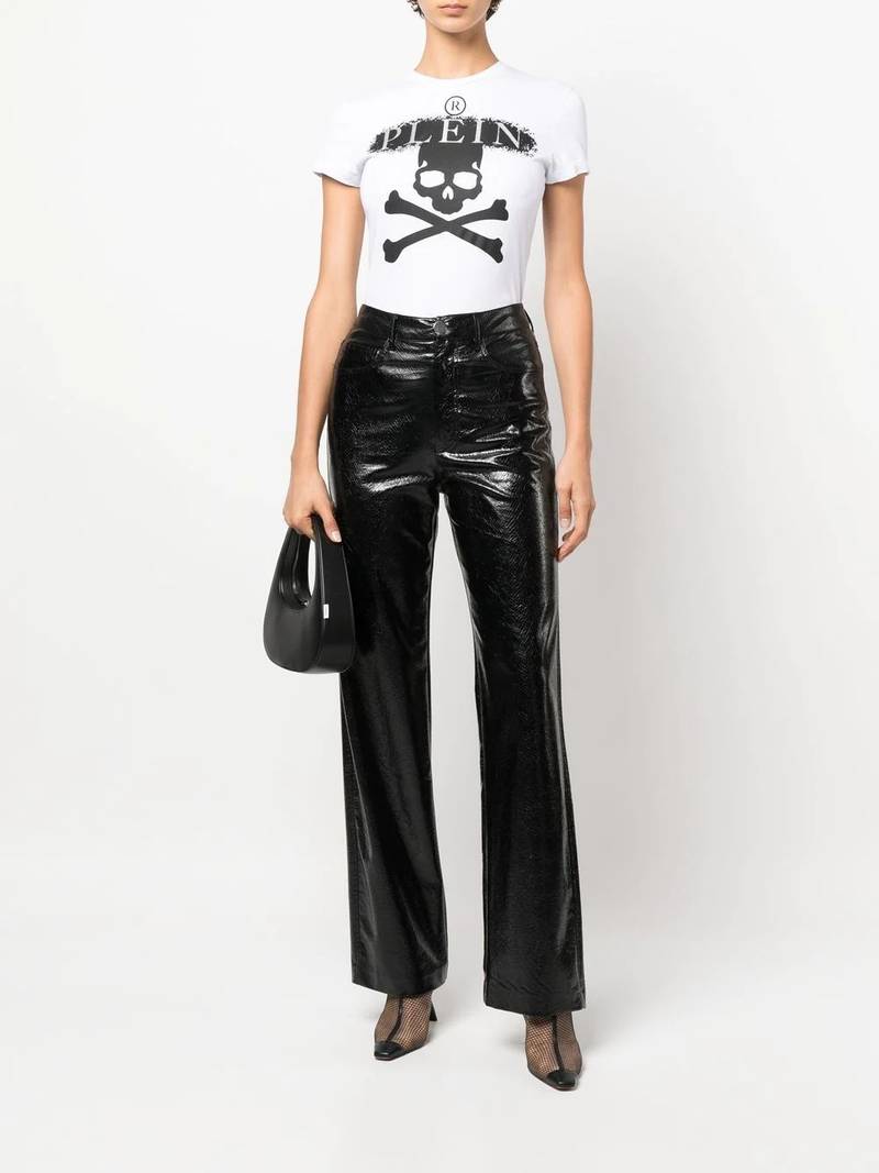 PHILIPP PLEIN skull-print short-sleeve T-shirt outlook