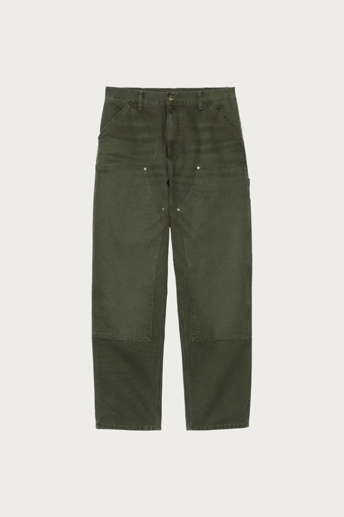 Double Knee Pant - Olive Stone Canvas - 1