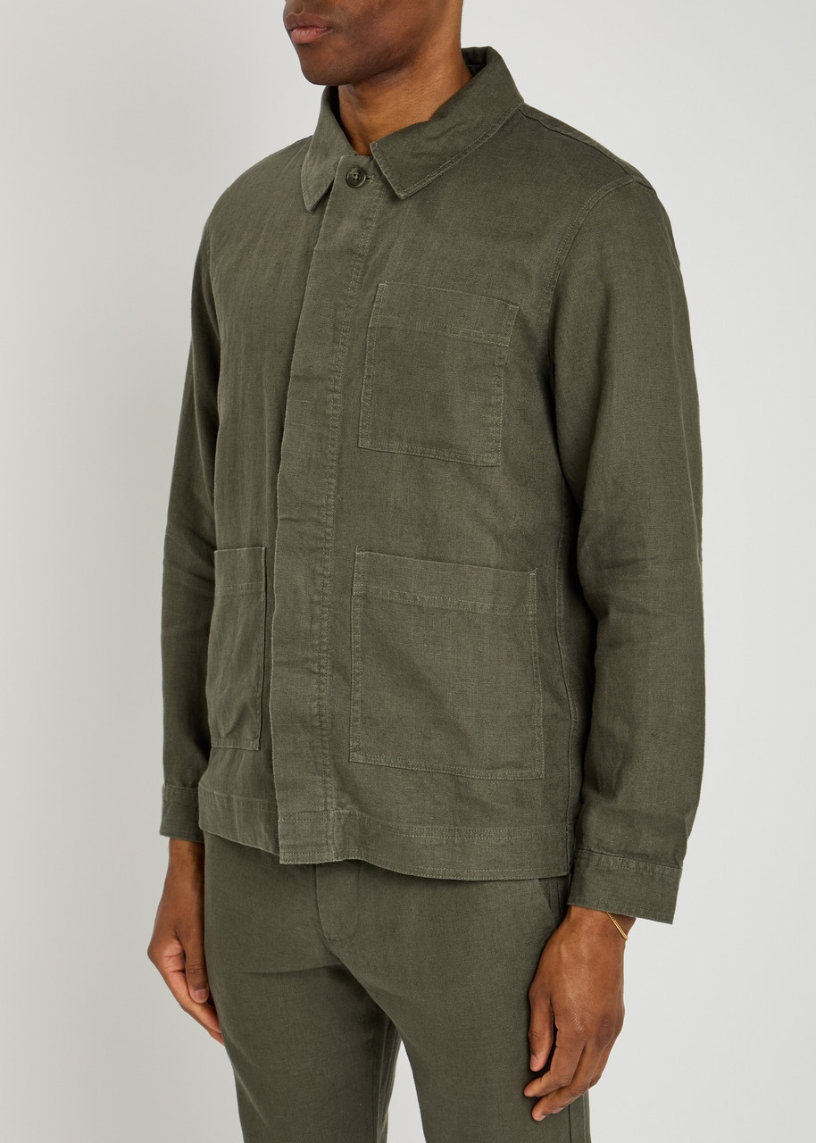 NN07 Olav Linen Overshirt Jacket - 2