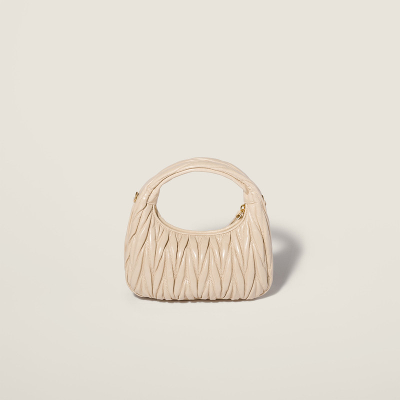 Wander matelassé nappa leather hobo bag 3