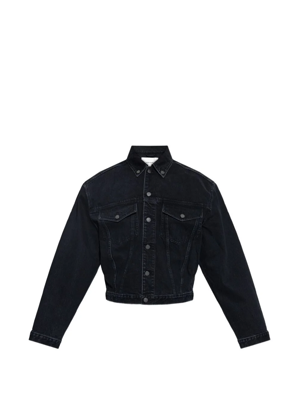 buttoned demin jacket - 1