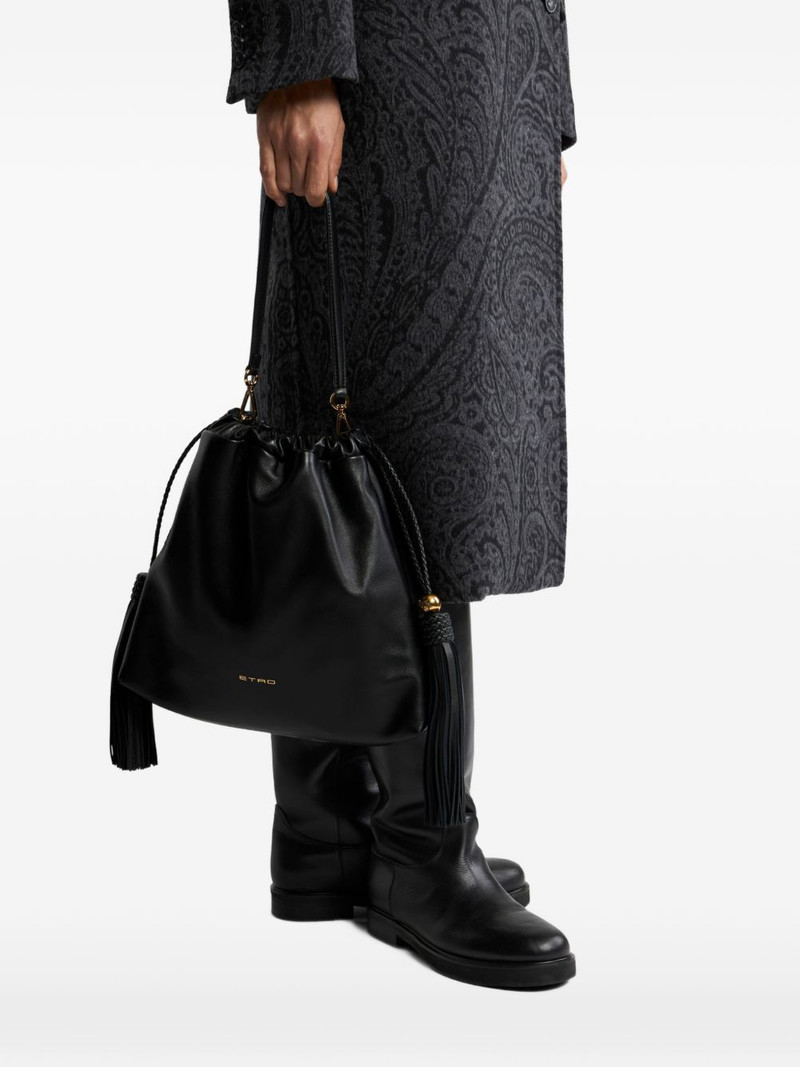 Etro medium Kalispera tassels leather shoulder bag outlook