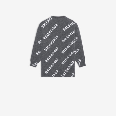 BALENCIAGA Allover Logo Crewneck outlook