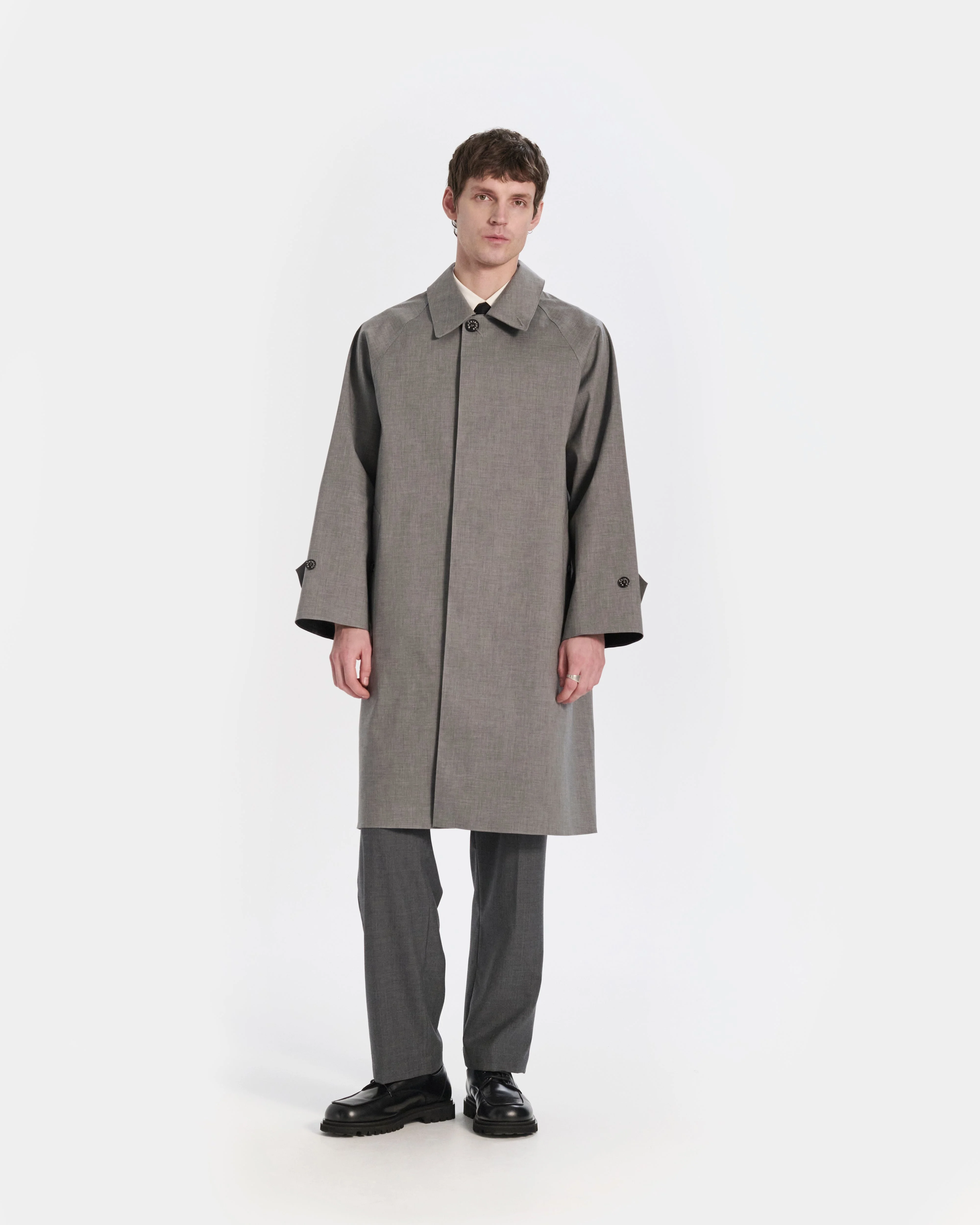 Lauder Rubberised 3/4 Length Oversized Coat - 1