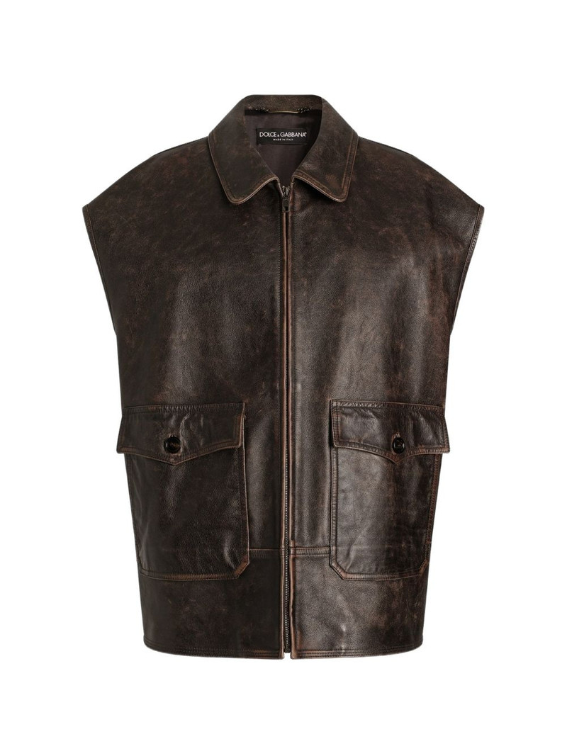 bull-leather vest 1