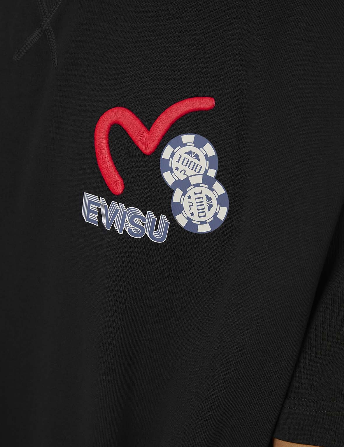 Ebisu Poster Appliqué and Seagull Embroidery T-Shirt - 6