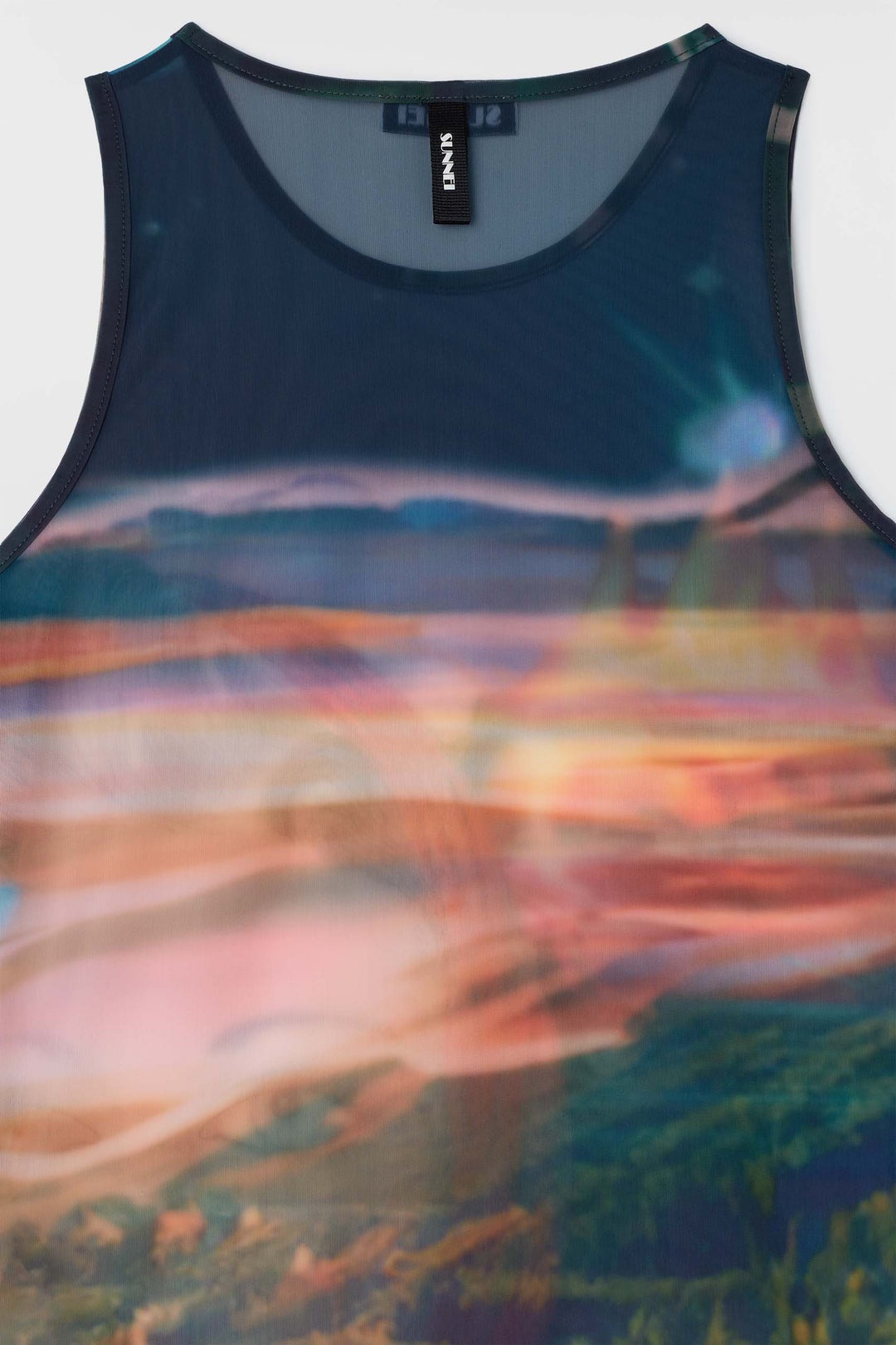SLEEVELESS SHEER TOP / Annemarie print - 5