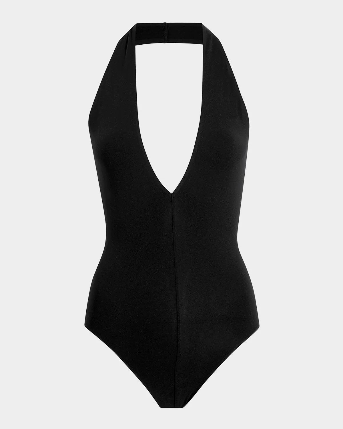 Ballet Deep V-Neck Halter Bodysuit - 1