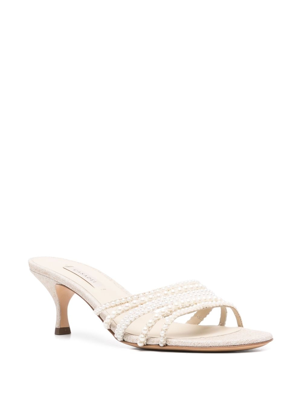 70mm pearl-embellished sandals - 2