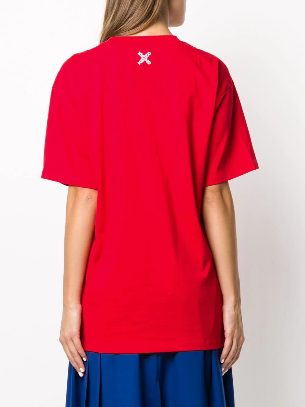 bold logo cross cotton t-shirt - 4