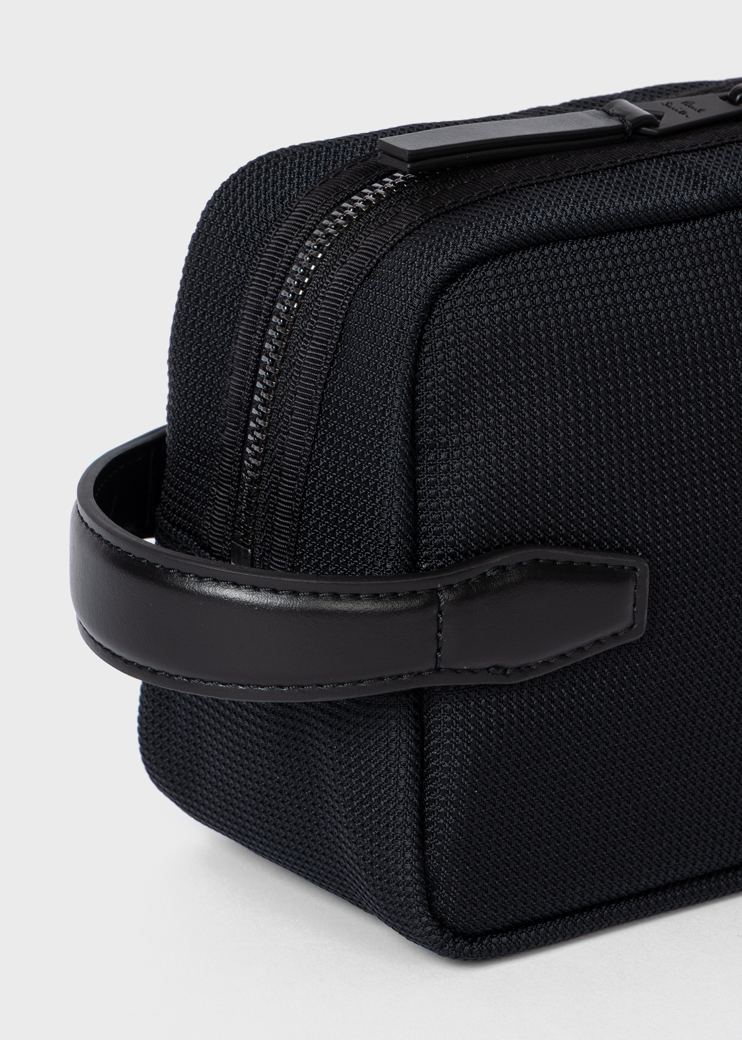 Black 'Signature Stripe' Wash Bag - 4