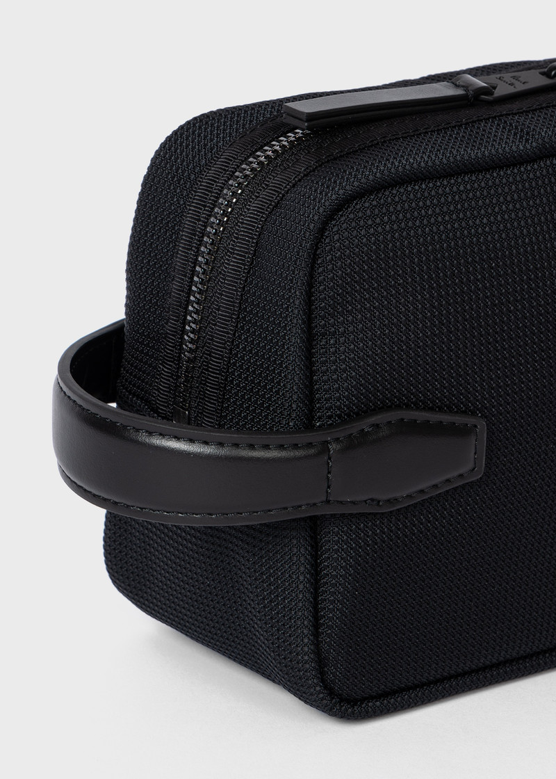 Black 'Signature Stripe' Wash Bag 4