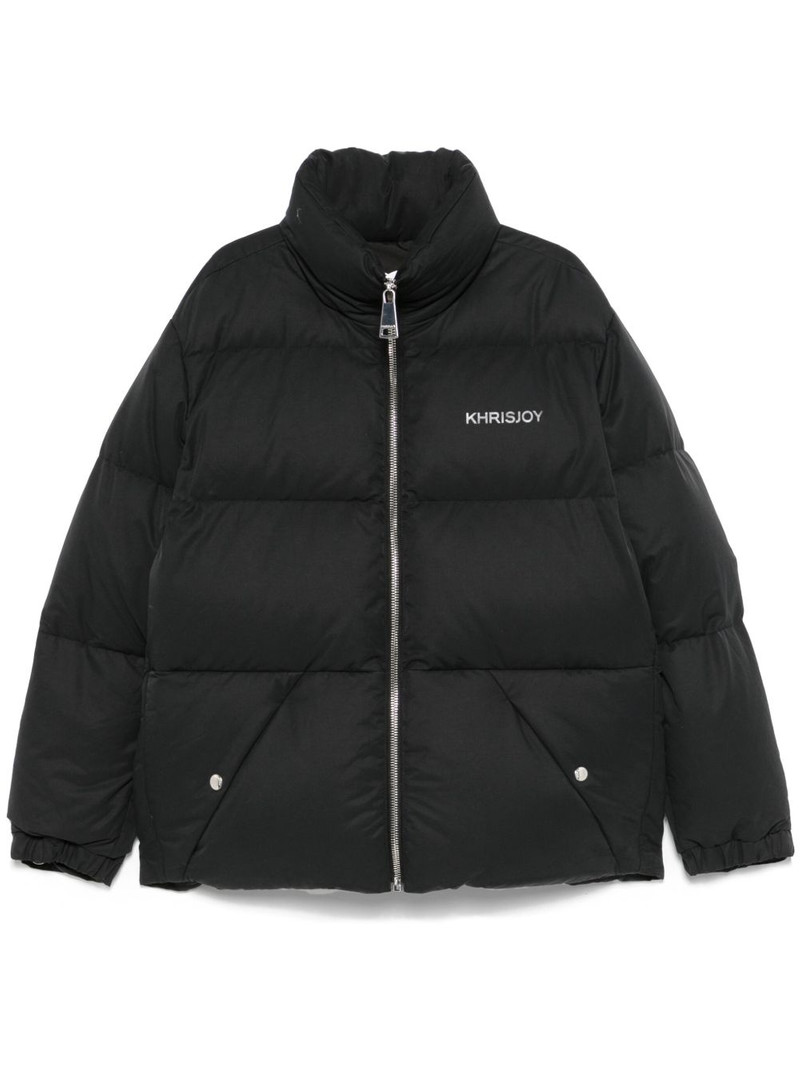 logo-print jacket 1
