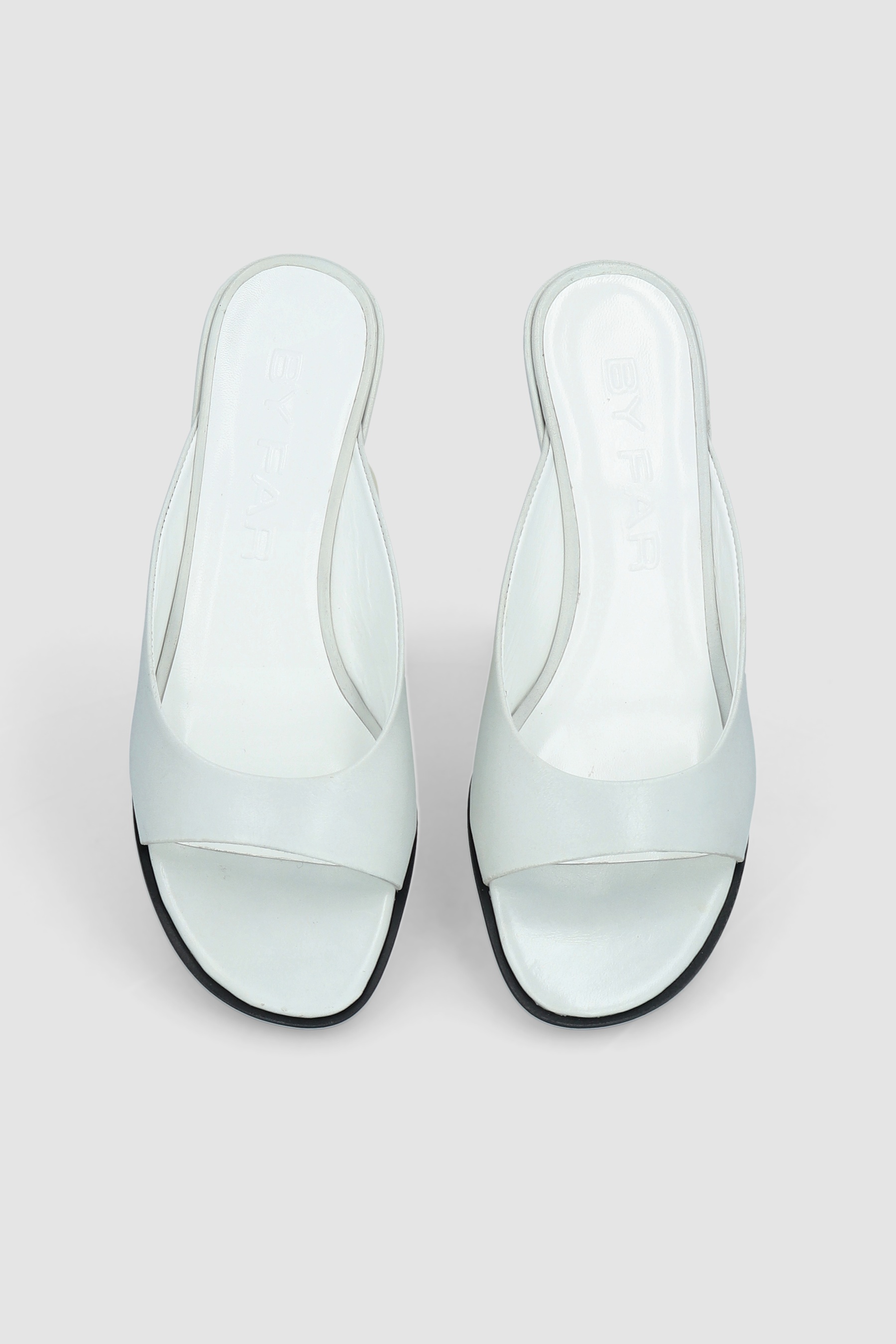 Caroo Burrata Creased Calf Leather Mule - 3