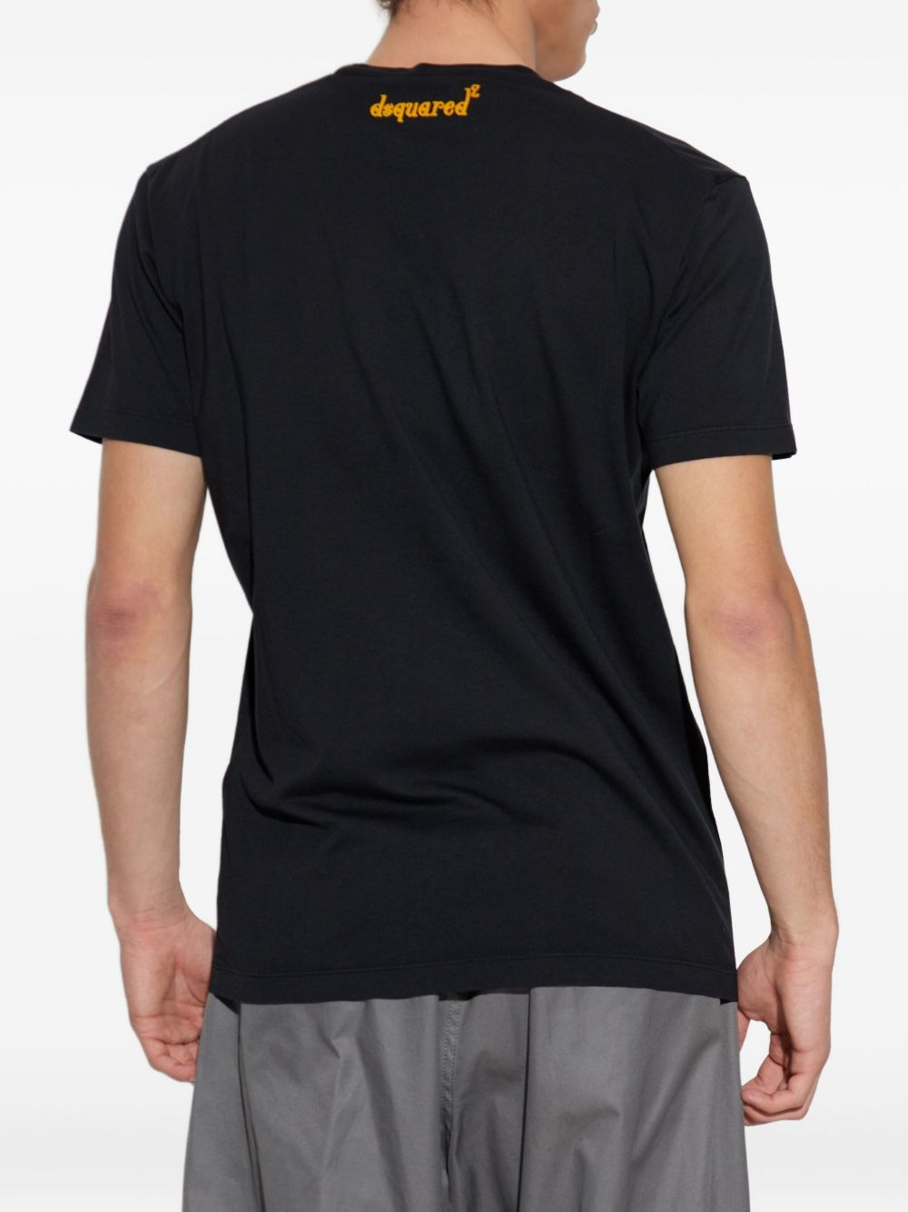 text-print T-shirt - 4