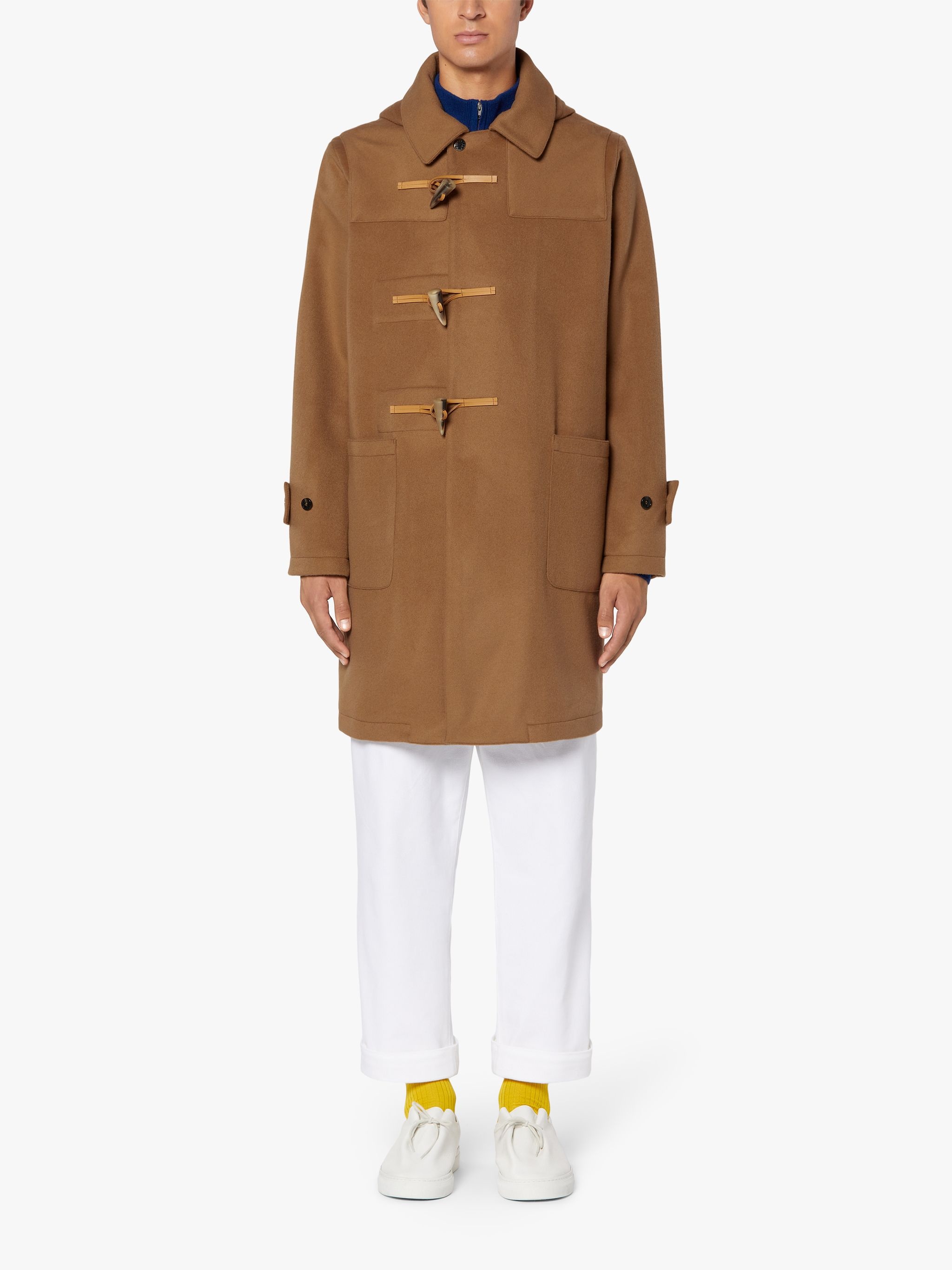 RAVENNA BEIGE WOOL & CASHMERE DUFFLE COAT | GMF-305 - 1