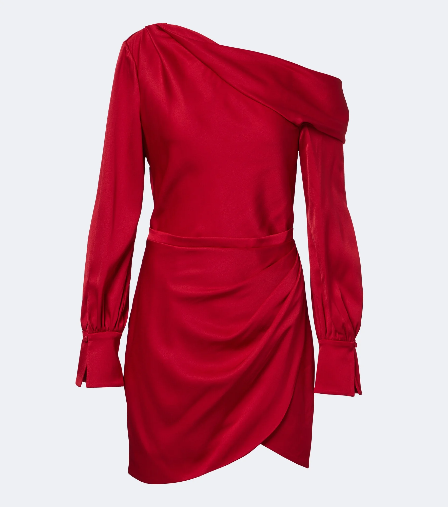 Cameron draped satin minidress - 1