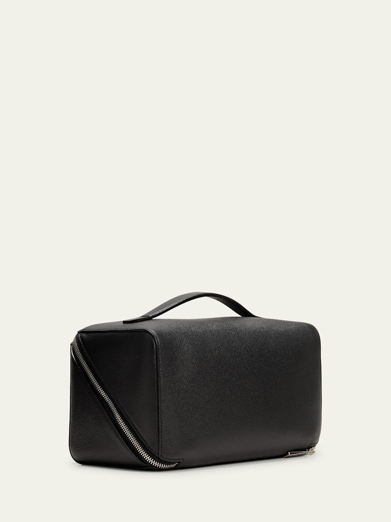 Valextra Men's V-Line Soft Leather Toiletry Bag outlook
