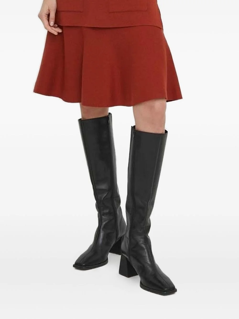 Edwige ribbed flared skirt - 1