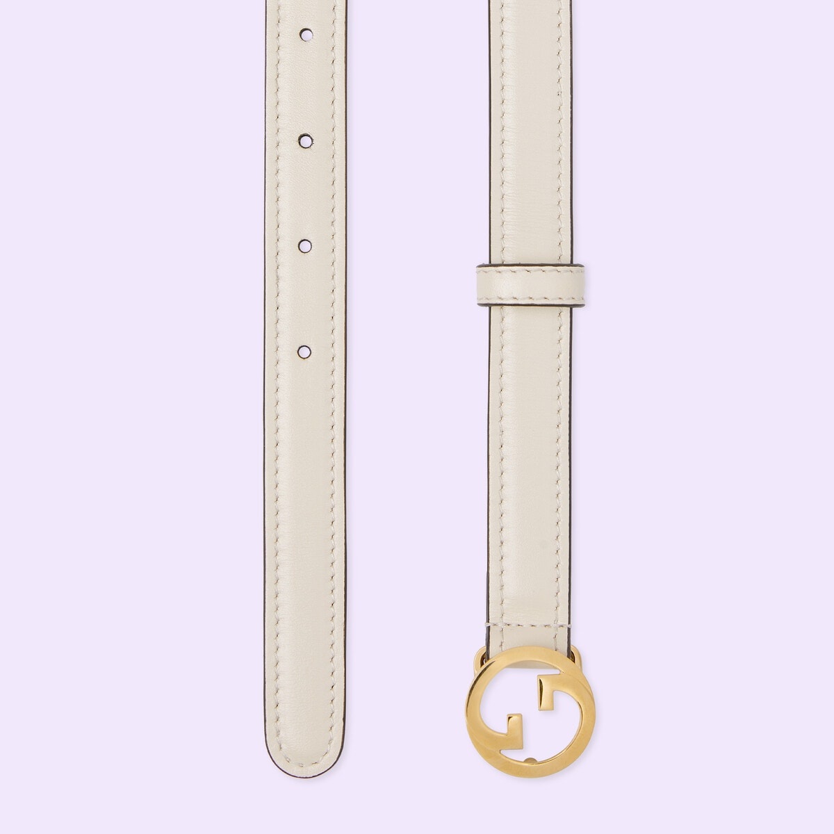 Gucci Thin Belt with Crystal Double G Buckle