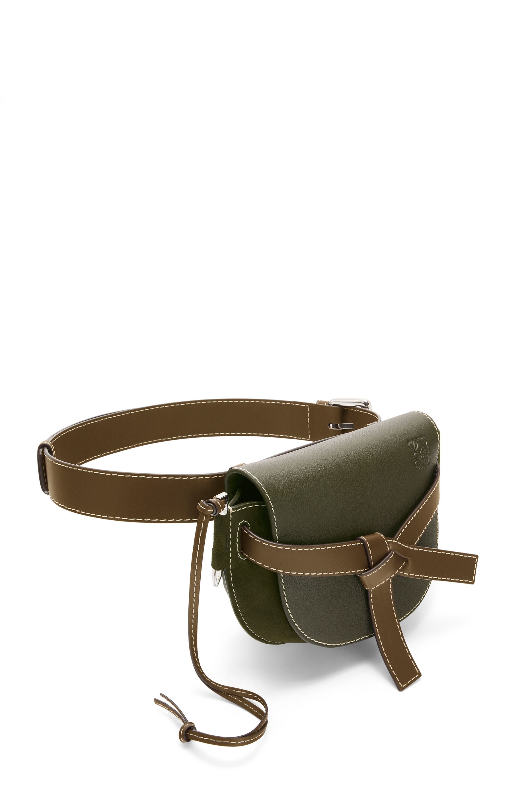 Large Gate bumbag in suede and calfkin - 3