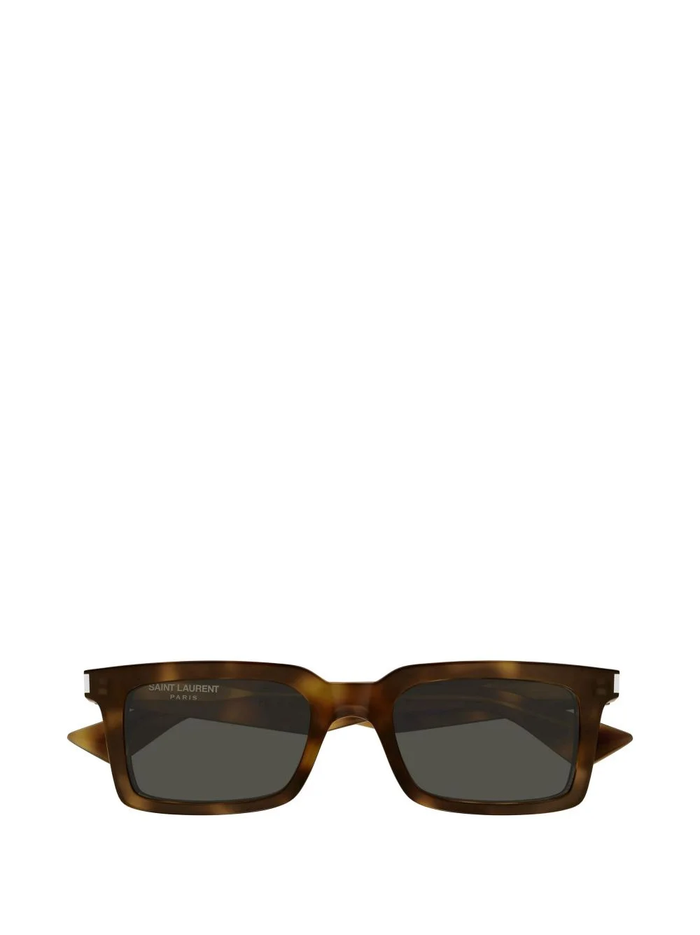 tortoiseshell-effect rectangle-frame sunglasses - 1
