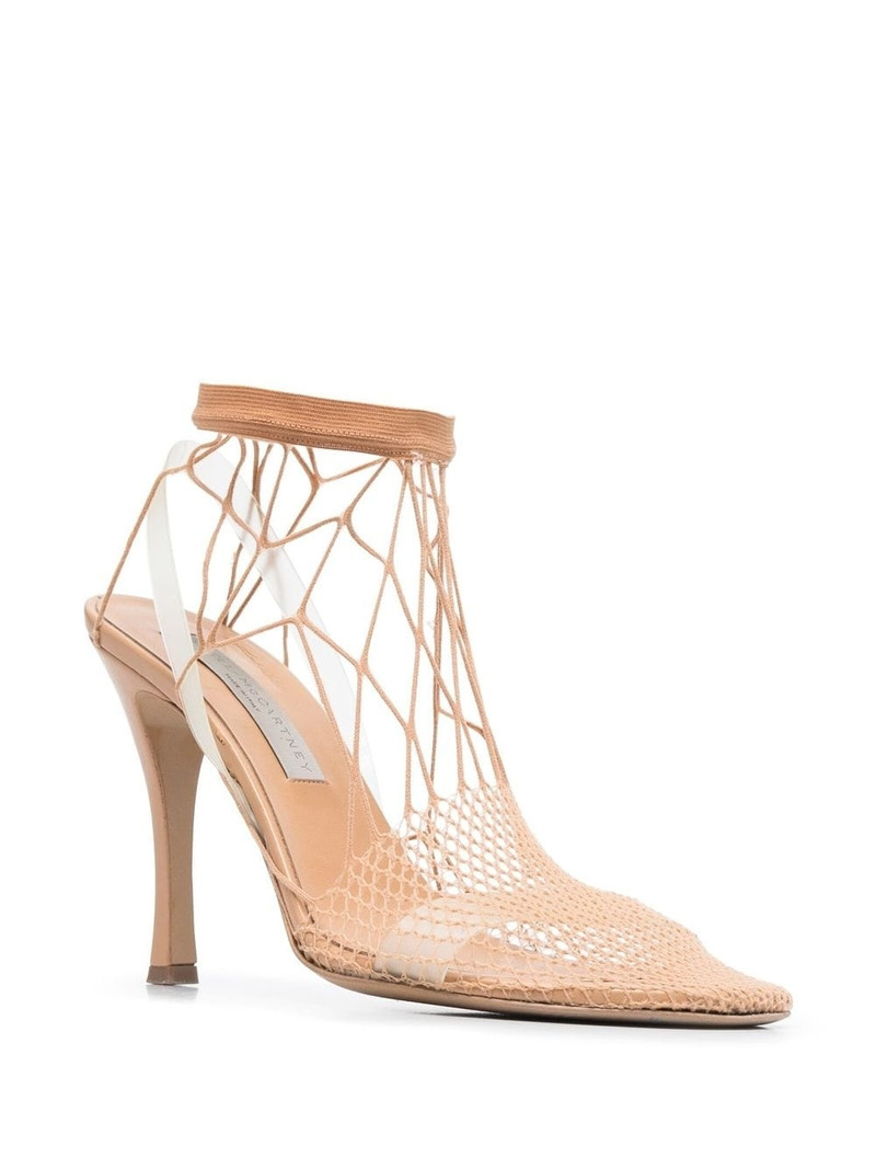 Stella McCartney 120mm fishnet heeled sandals outlook