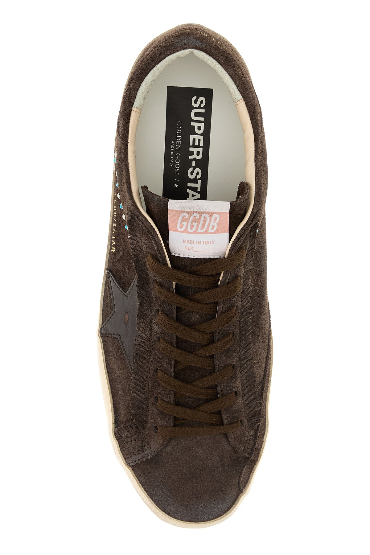 Brown suede Super-Star sneakers - 4