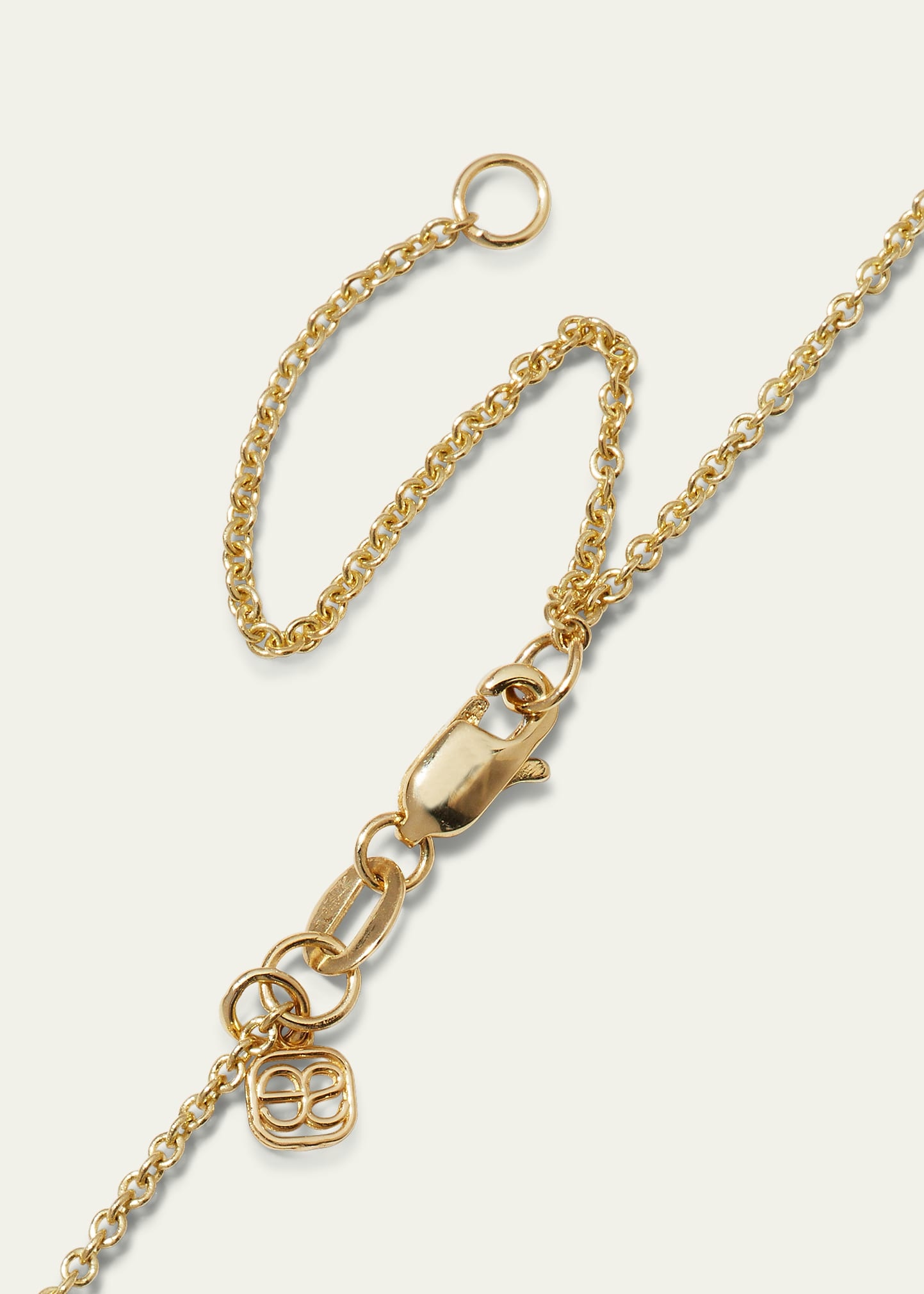 14k Plain Butterfly Necklace w/ Diamonds - 4