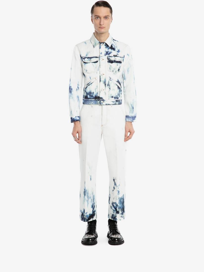 Men's Blue Sky Denim Jacket in Sky Blue - 2