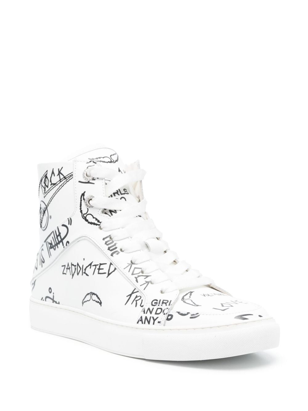 High Flash high-top leather sneakers - 2