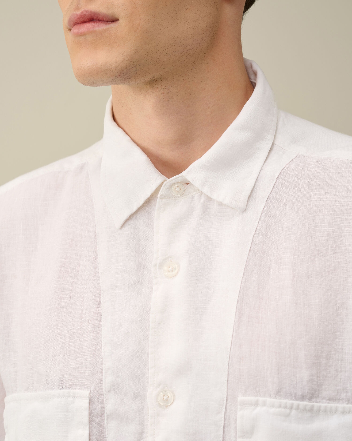 Linen Short Sleeved Shirt - 5