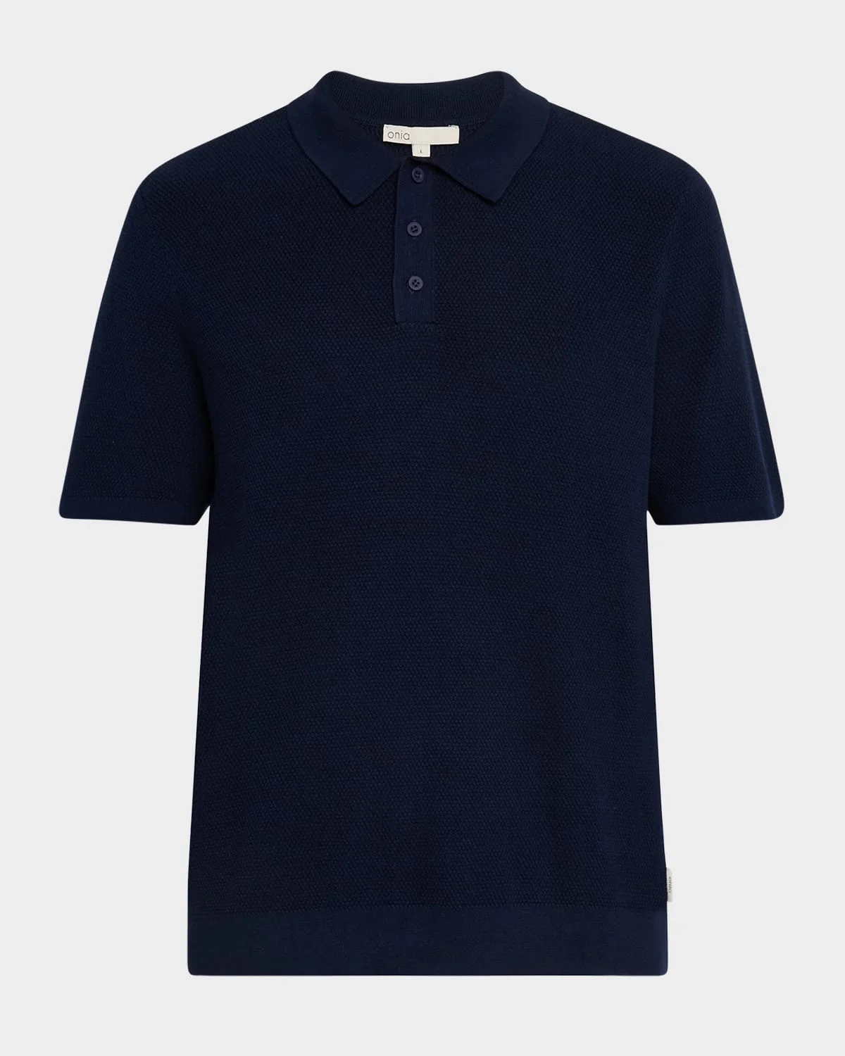 Men's Cotton Knit Polo Shirt - 1
