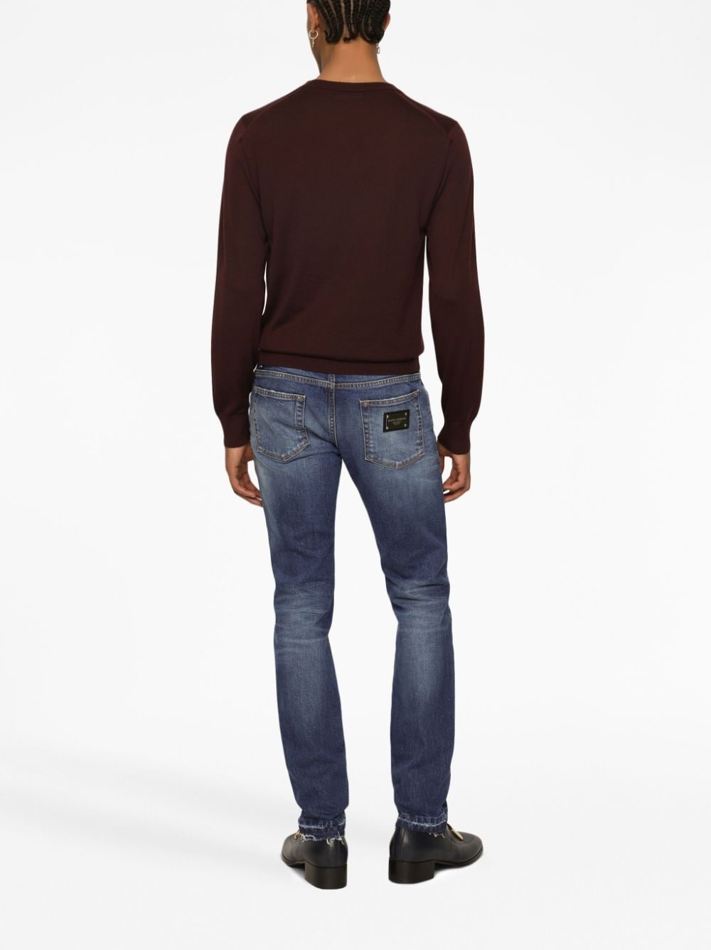 crew-neck cashmere jumper - 4