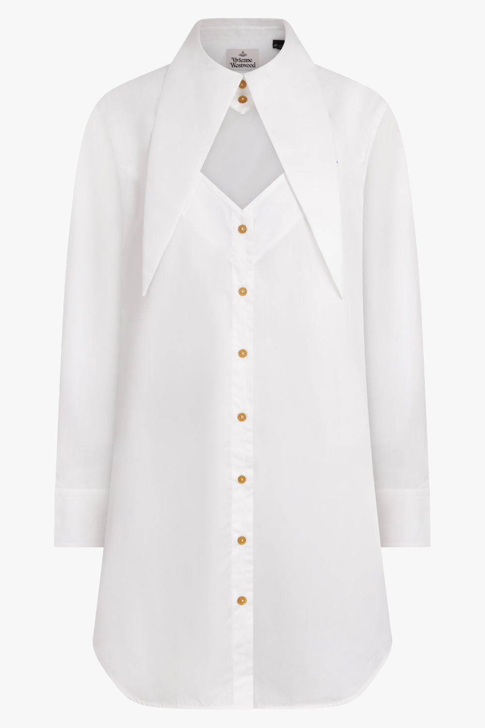 HEART SHIRT DRESS | WHITE - 1