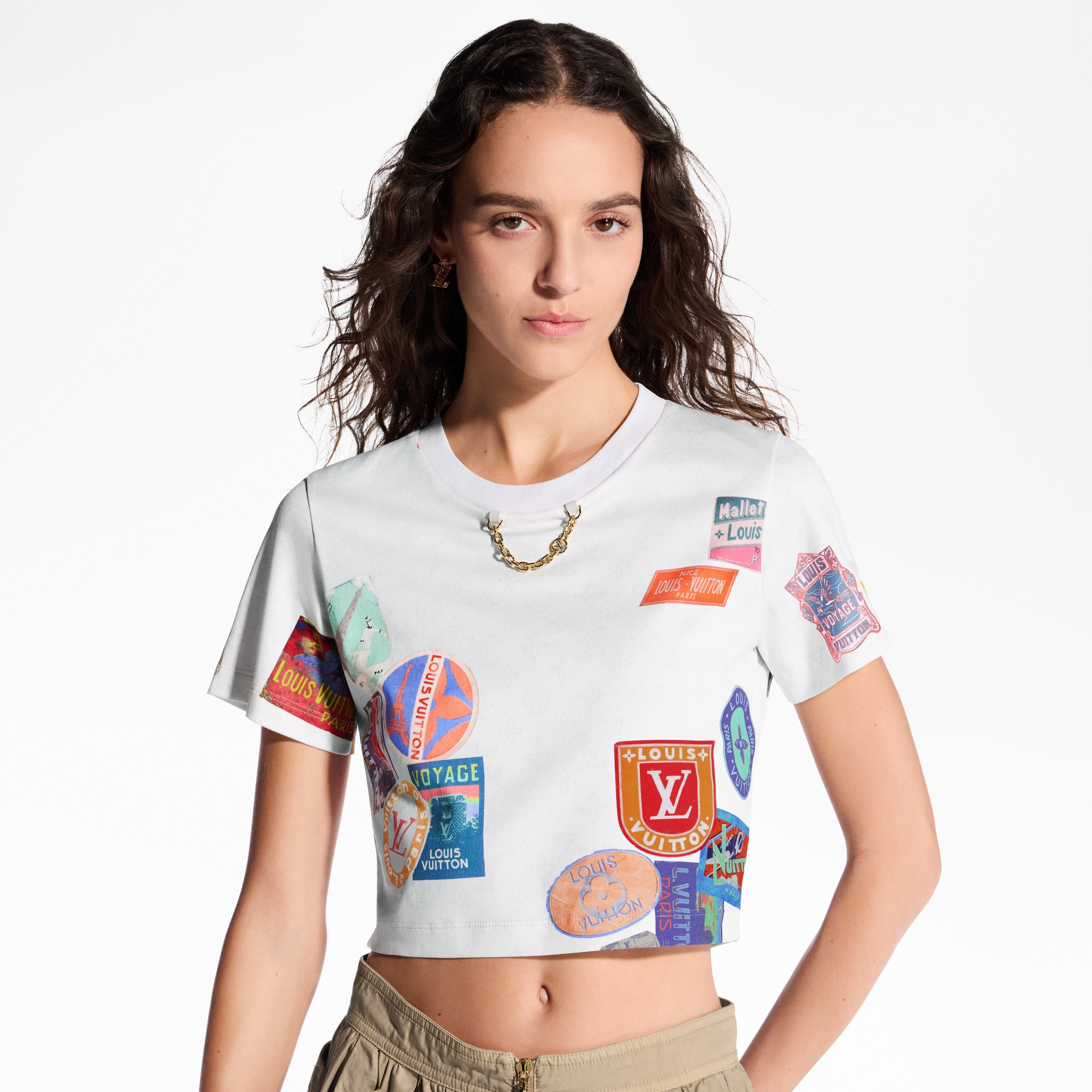 Mahina Patch Print Crop Top - 2