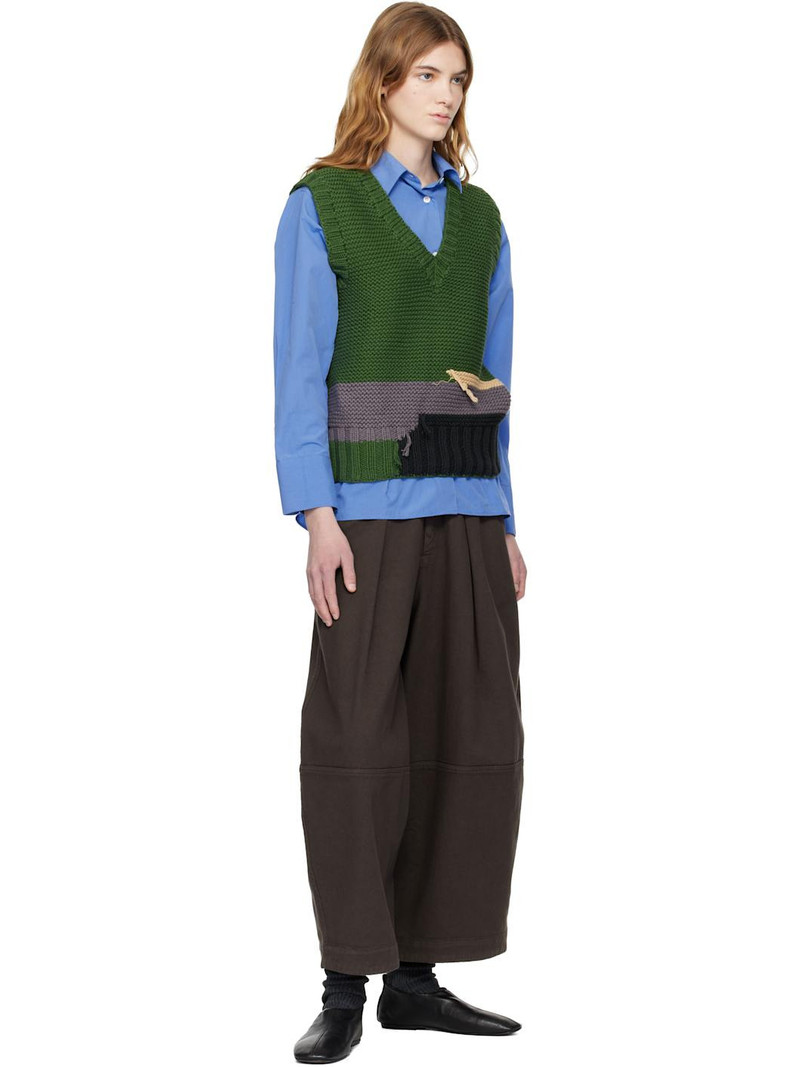 YMC Green Heidi Sweater Vest outlook