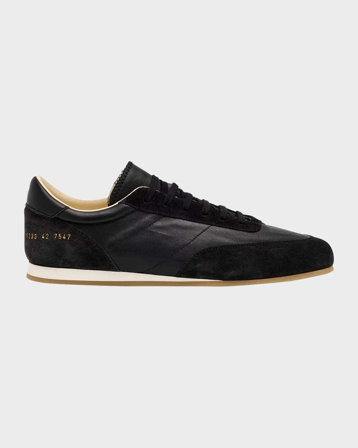 Men & apos;s Leather and Suede Runner Sneakers - 1