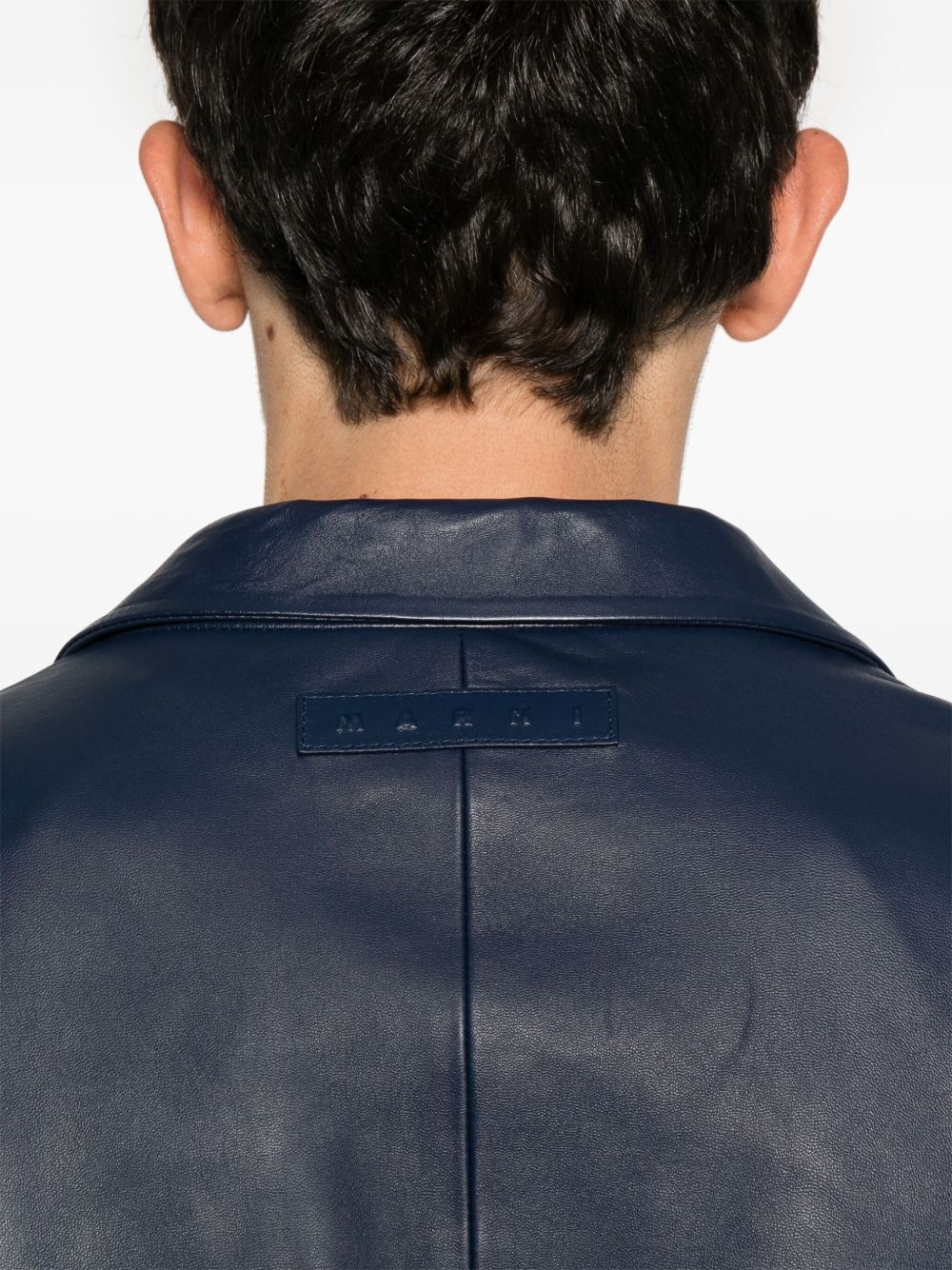 leather blazer - 5