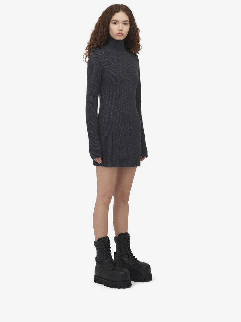 Ribbed Knit Mini Dress 3
