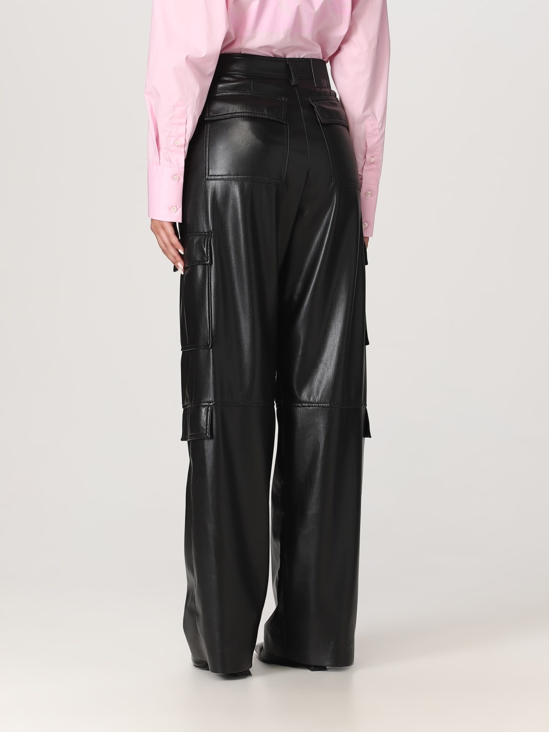 MSGM pants in synthetic leather - 3