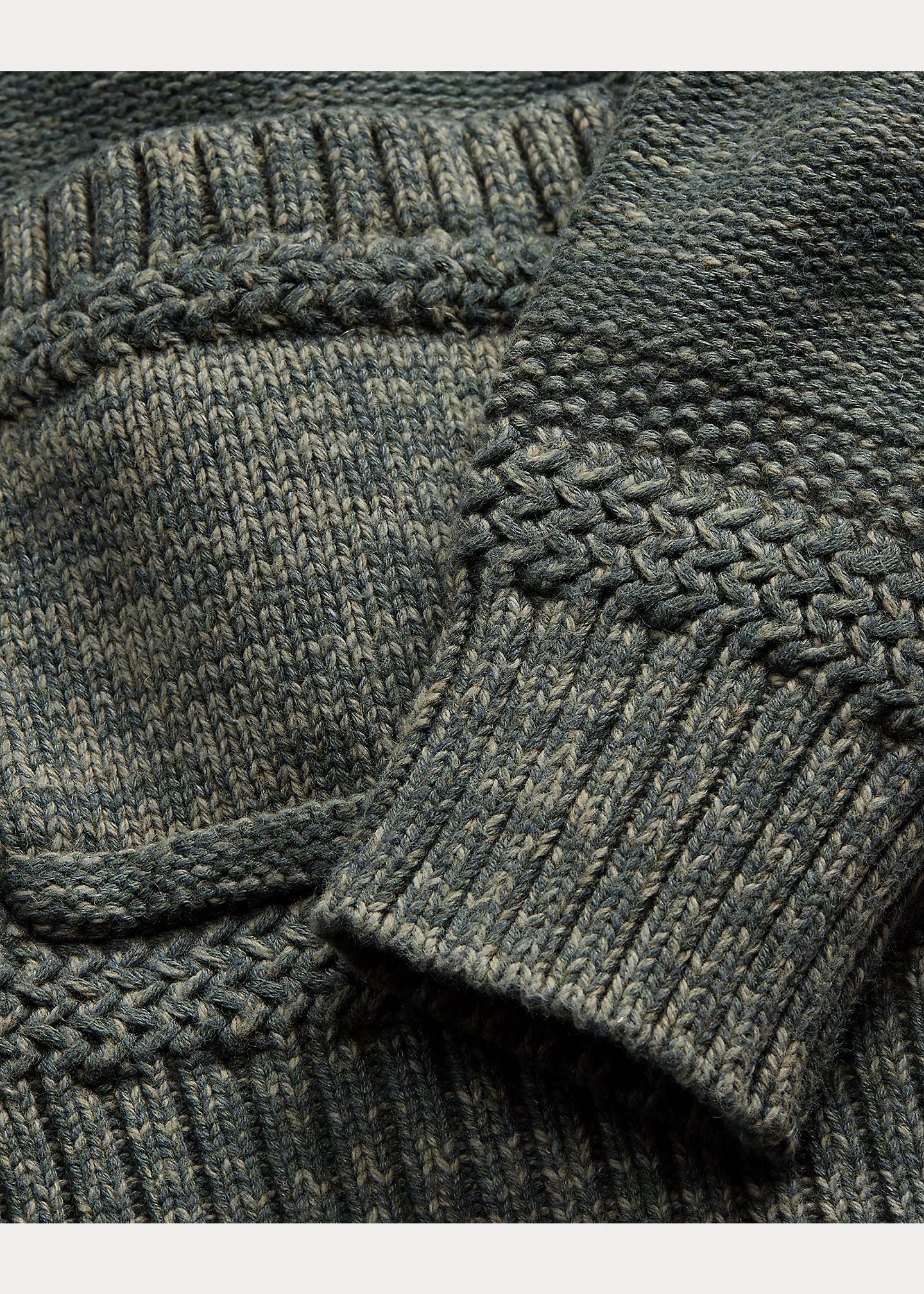 Suede-Trim Cotton-Blend Zip Cardigan - 4