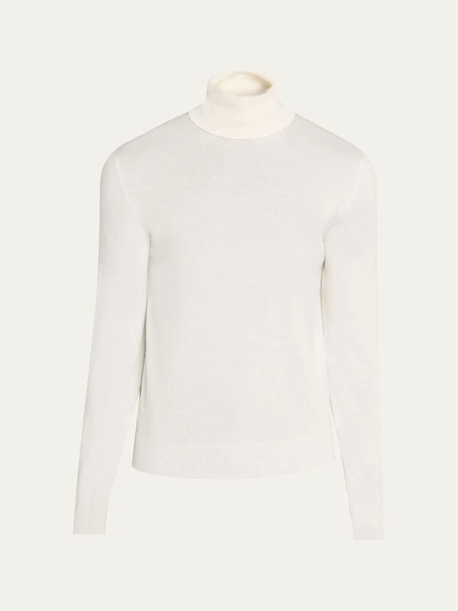 Men's Cashmere Slim-Fit Turtleneck Sweater - 1